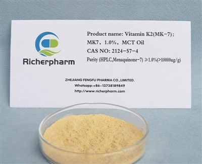 K2 vitamīns (MK-7); MK7, 1.0%, MCT Oil CAS 2124-57-4
