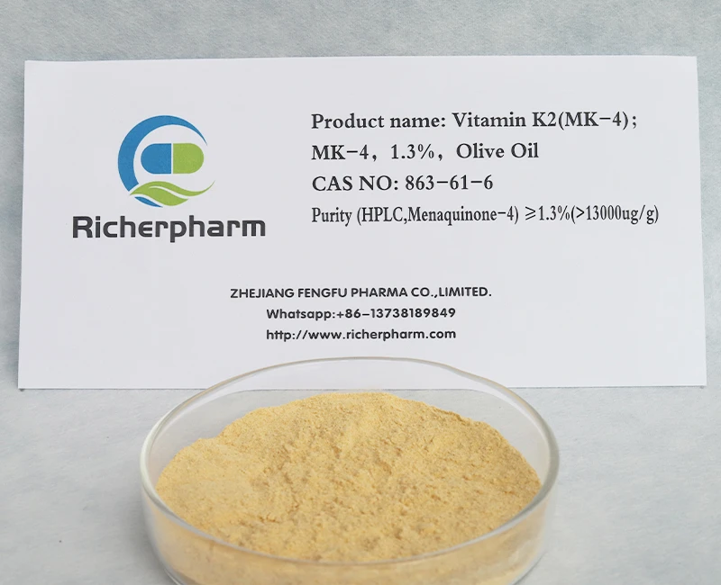 K2 vitamīns (MK-4); MK-4, 1,3%, olīveļļa CAS 863-61-6